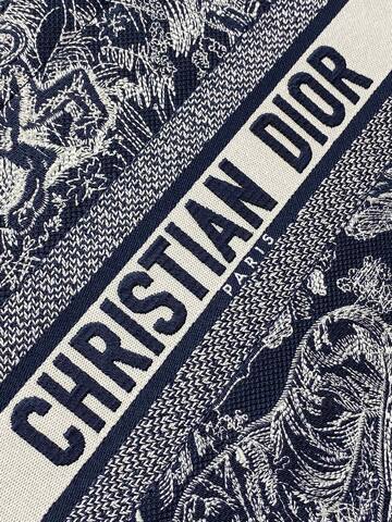 Dior Book Tote Navy and White Oblique embroidery 1 1 Replica