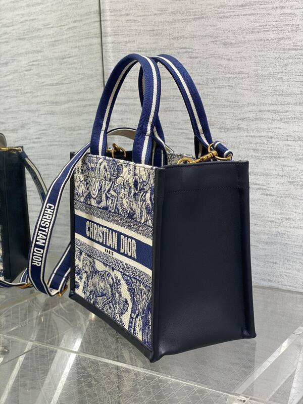 Dior Blue and White Toile de Jouy Canvas tote — AAA Quality Replica