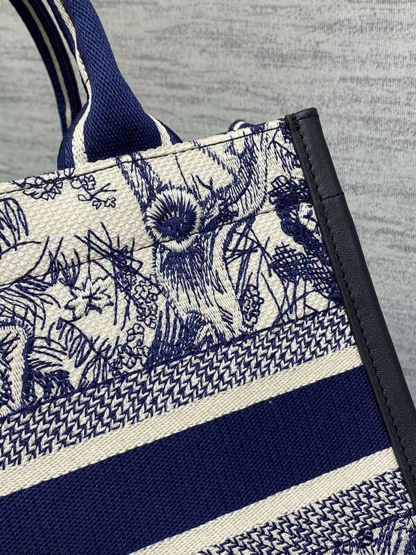 Dior Blue and White Toile de Jouy Canvas tote — AAA Quality Replica