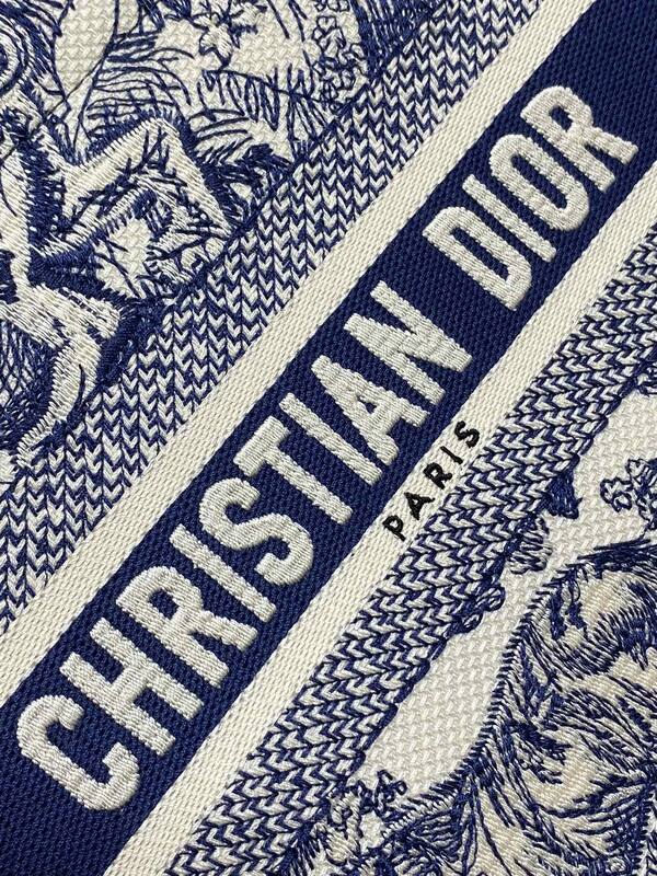 Dior Blue and White Toile de Jouy Canvas tote — AAA Quality Replica