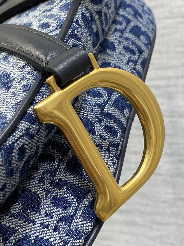Dior Blue Oblique denim crossbody — AAA Quality Replica