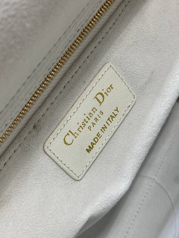 Dior Lady White with blue embroidery everyday — AAA Quality Replica