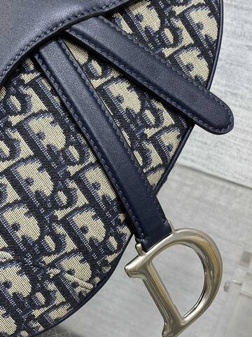 Dior Saddle Navy Blue Oblique canvas crossbody Top Quality Replica