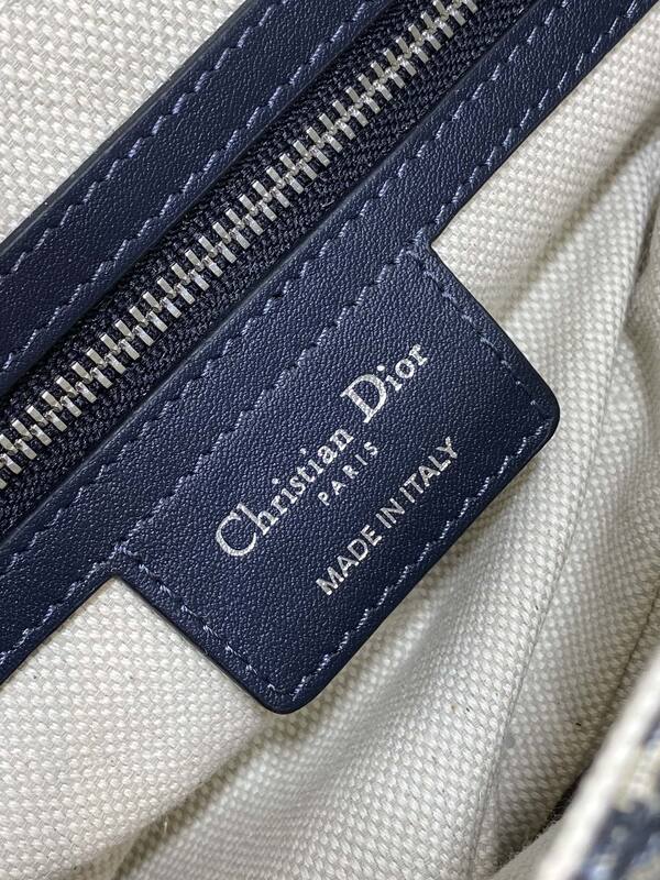 Dior Saddle Navy Blue Oblique canvas crossbody — Top Quality Replica
