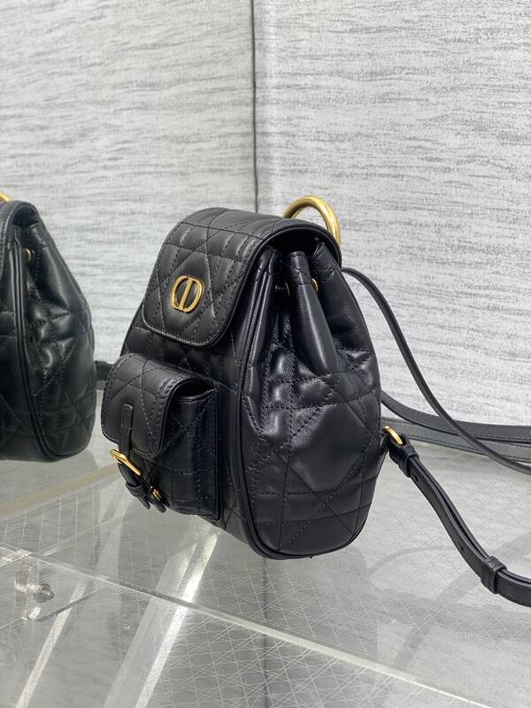 Dior Caro Black small backpack — 1:1 Replica