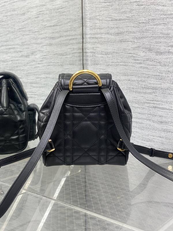 Dior Caro Black small backpack — 1:1 Replica
