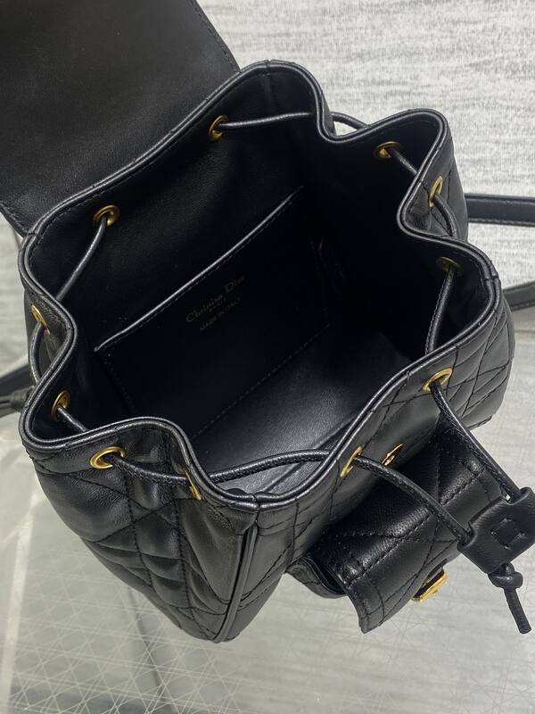 Dior Caro Black small backpack — 1:1 Replica