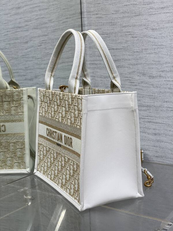 Dior Book Tote Beige White Oblique — Top Quality Replica