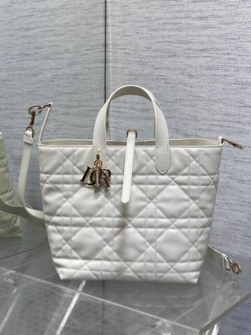 Dior Lady White tote Premium Replica