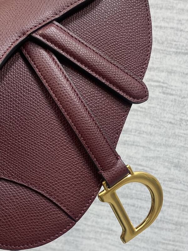 Dior Saddle Burgundy shoulder — 1:1 Replica