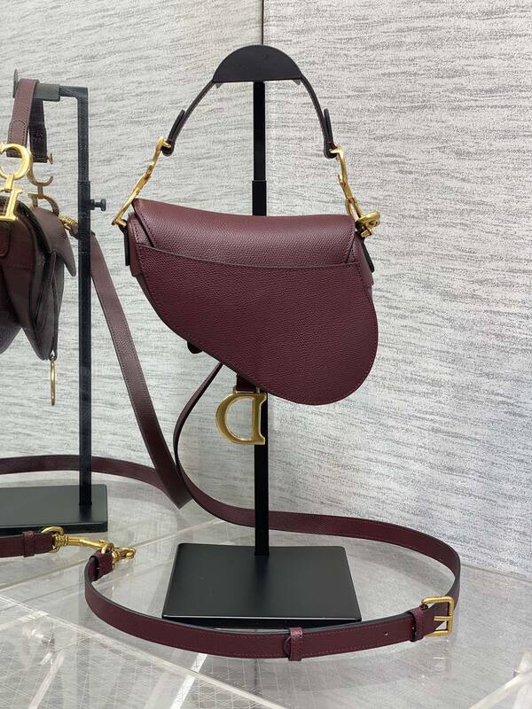 Dior Saddle Burgundy shoulder — 1:1 Replica