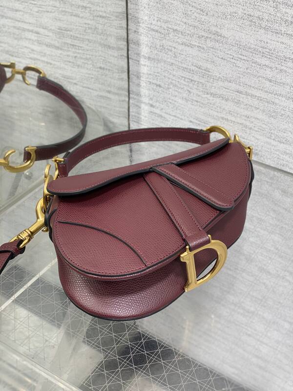 Dior Saddle Burgundy shoulder — 1:1 Replica