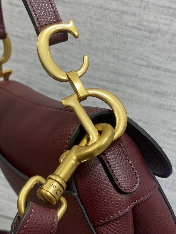 Dior Saddle Burgundy shoulder — 1:1 Replica