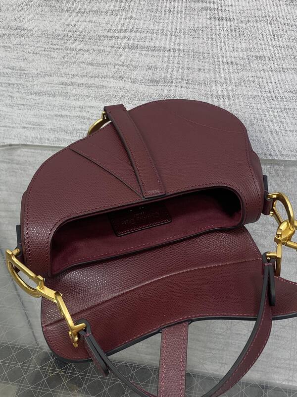 Dior Saddle Burgundy shoulder — 1:1 Replica