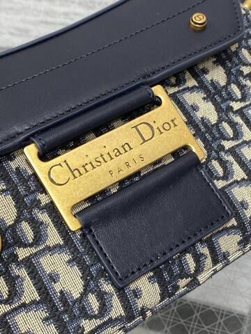 Dior Blue Oblique shoulder Premium Replica