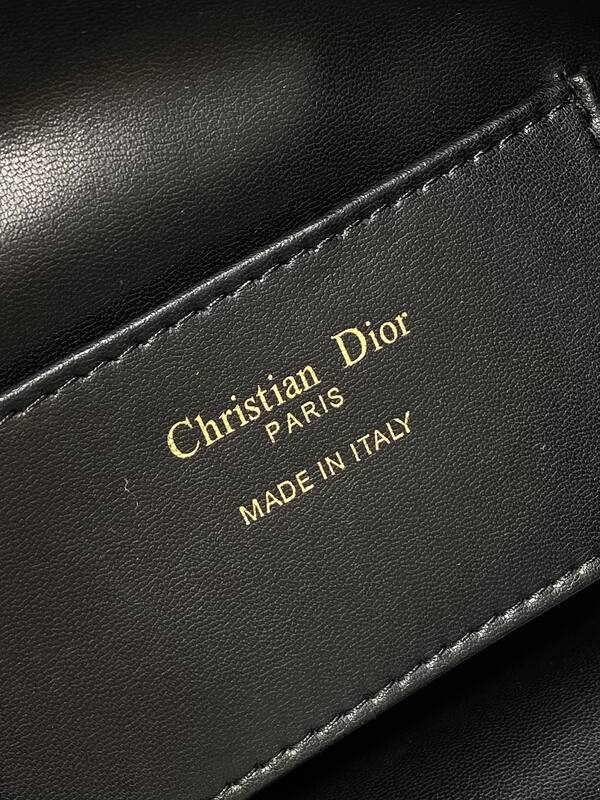 Dior Caro Black Tweed Black Leather crossbody — 1:1 Replica