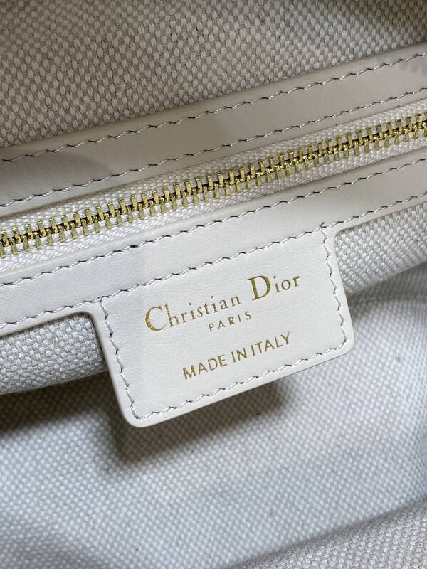 Dior Blue Oblique Jacquard with White Leather shoulder — 1:1 Replica