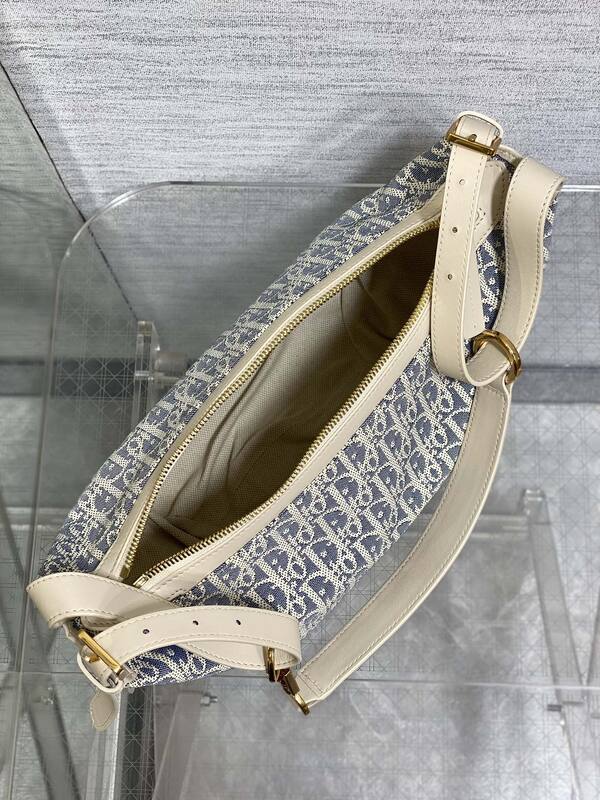 Dior Saddle Blue Oblique shoulder — 1:1 Replica