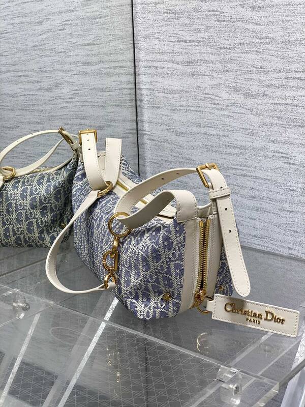 Dior Saddle Blue Oblique shoulder — 1:1 Replica