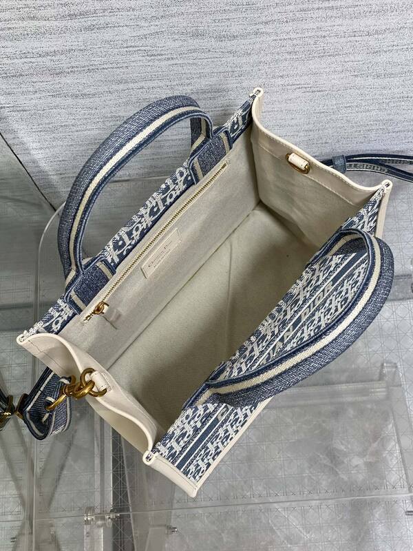 Dior Book Tote Blue Oblique — Top Quality Replica