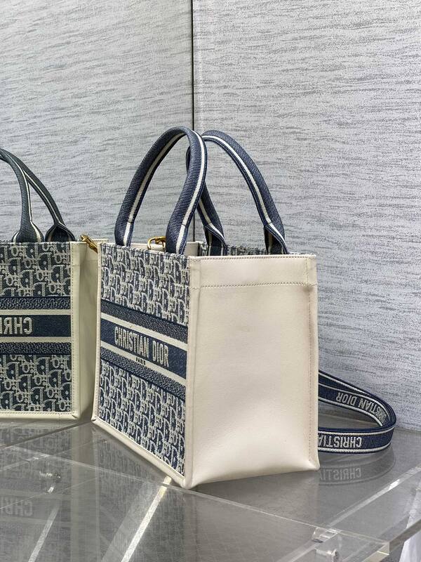 Dior Book Tote Blue Oblique — Top Quality Replica