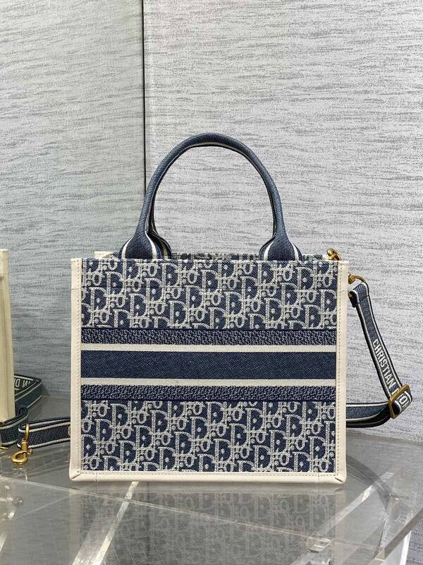 Dior Book Tote Blue Oblique — Top Quality Replica