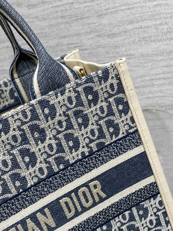 Dior Book Tote Blue Oblique — Top Quality Replica