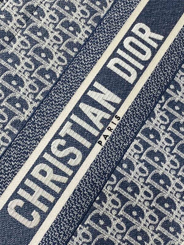 Dior Book Tote Blue Oblique — Premium Replica