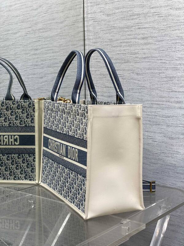 Dior Book Tote Blue Oblique — Premium Replica