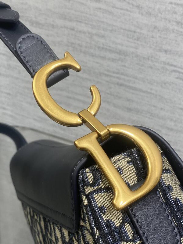 Dior Oblique Navy Beige crossbody — 1:1 Replica