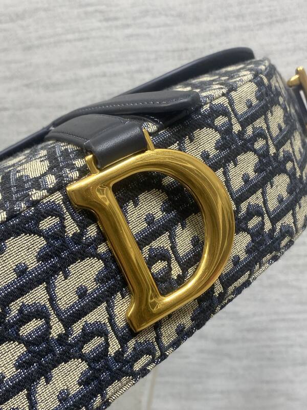 Dior Oblique Navy Beige crossbody — 1:1 Replica
