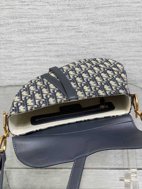 Dior Oblique Navy Beige crossbody — 1:1 Replica