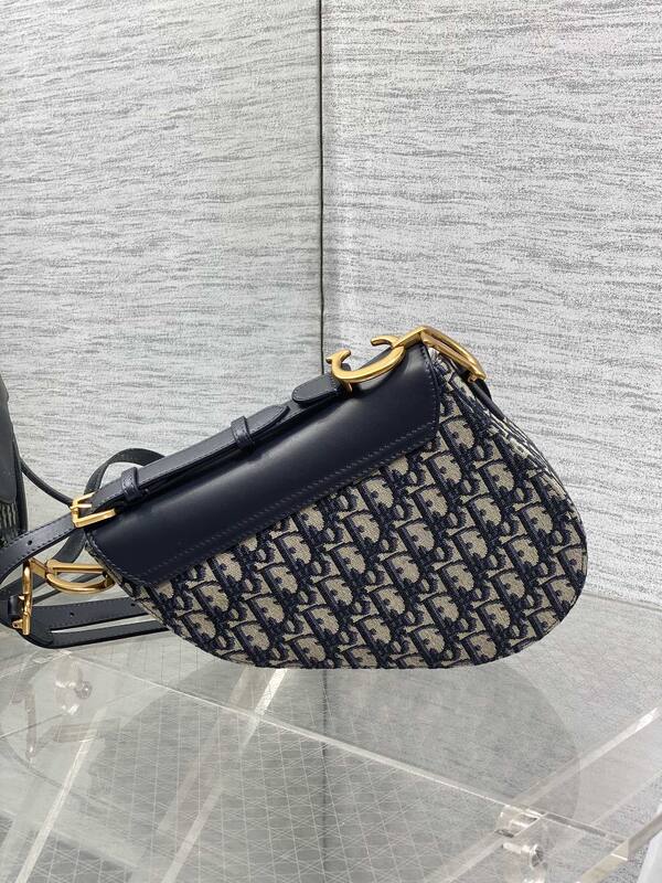Dior Oblique Navy Beige crossbody — 1:1 Replica