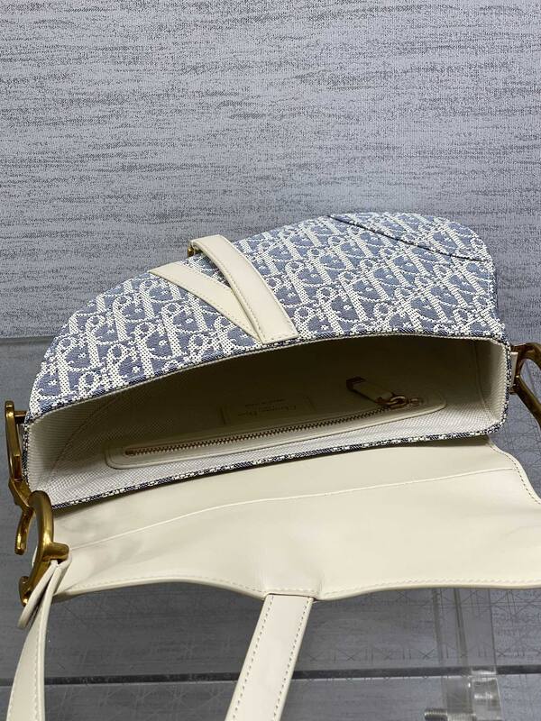 Dior Blue Oblique and White crossbody — 1:1 Replica