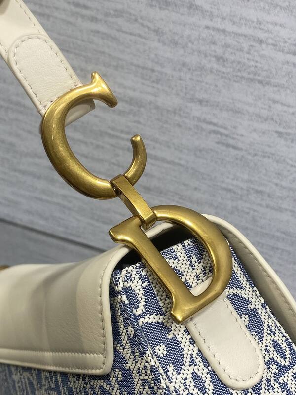 Dior Blue Oblique and White crossbody — 1:1 Replica