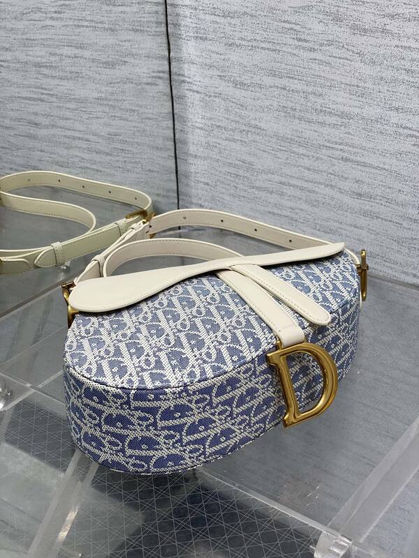 Dior Blue Oblique and White crossbody — 1:1 Replica