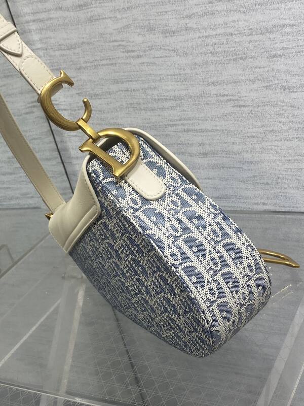 Dior Blue Oblique and White crossbody — 1:1 Replica
