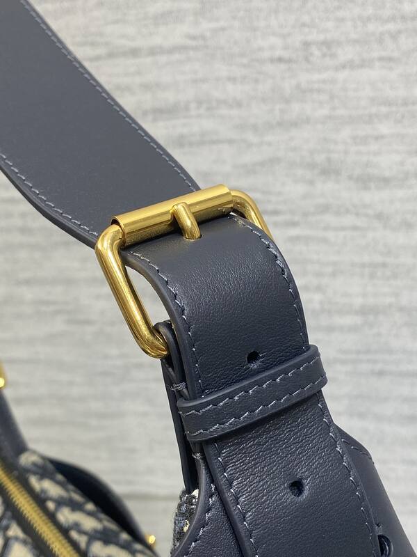 Dior Saddle Blue Oblique Jacquard shoulder — Premium Replica