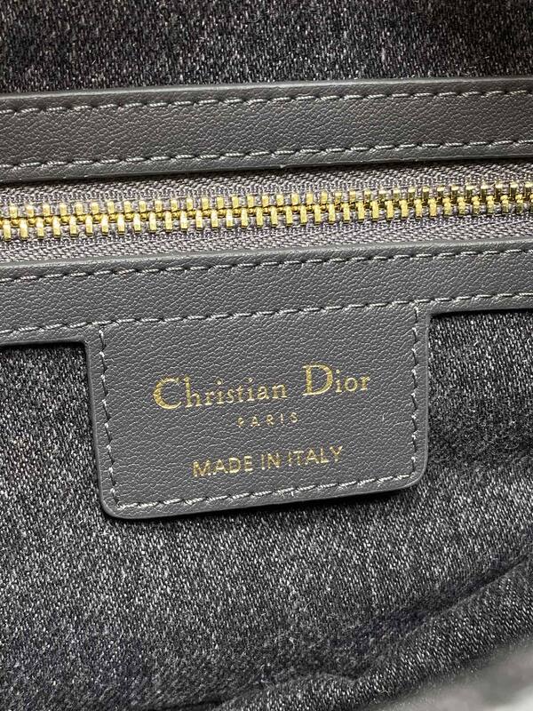 Dior Saddle Gray Black Oblique crossbody — Premium Replica