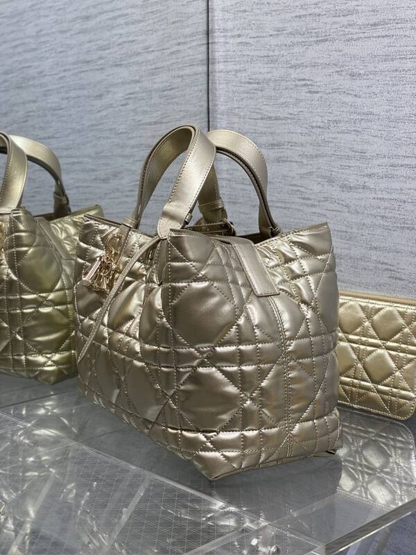 Dior Lady Metallic Gold shoulder — Premium Replica