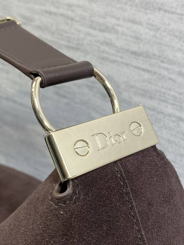 Dior Dark Brown Suede shoulder — Top Quality Replica