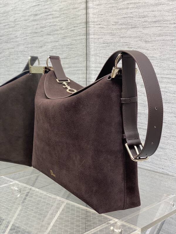 Dior Dark Brown Suede shoulder — Top Quality Replica