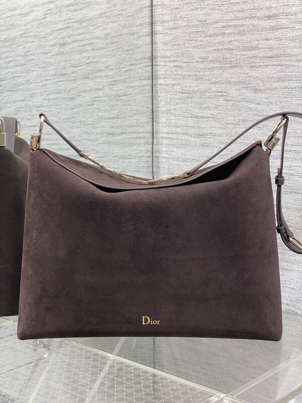 Dior Dark Brown Suede shoulder — Top Quality Replica