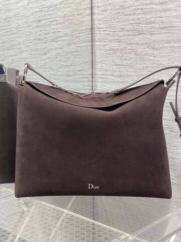 Dior Dark Brown suede shoulder Premium Replica