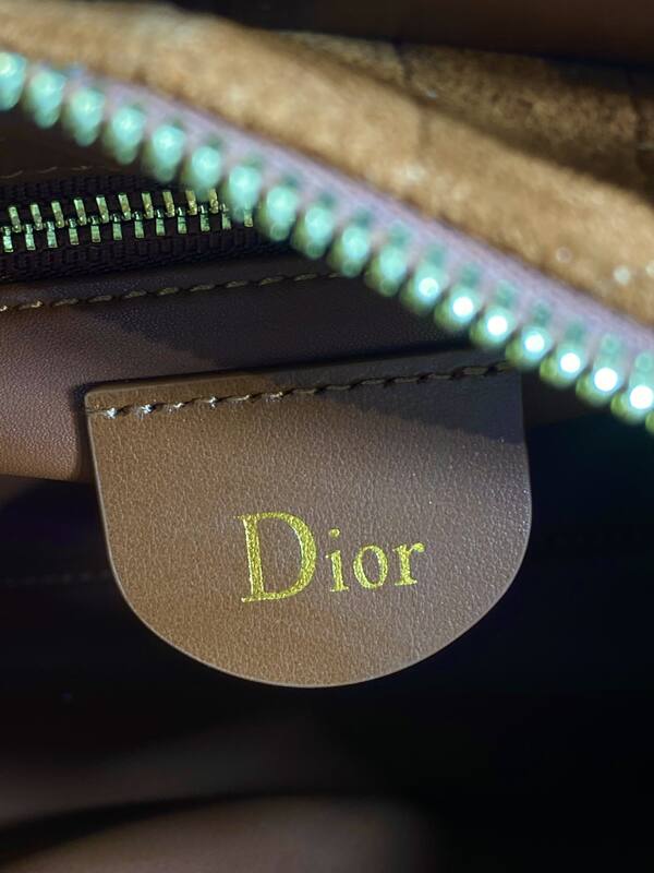 Dior Lady Brown suede crossbody — AAA Quality Replica