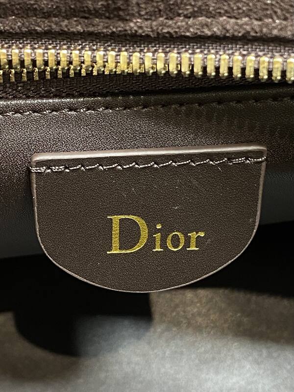 Dior Lady Brown suede shoulder — 1:1 Replica