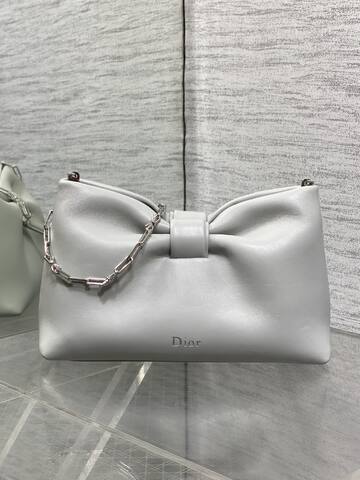 Dior Light grey leather shoulder Top Quality Replica