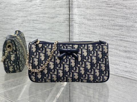 Dior Blue Oblique shoulder 1 1 Replica
