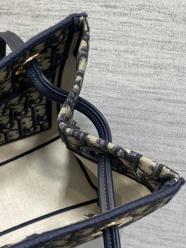Dior Book Tote Oblique Navy Beige — Premium Replica