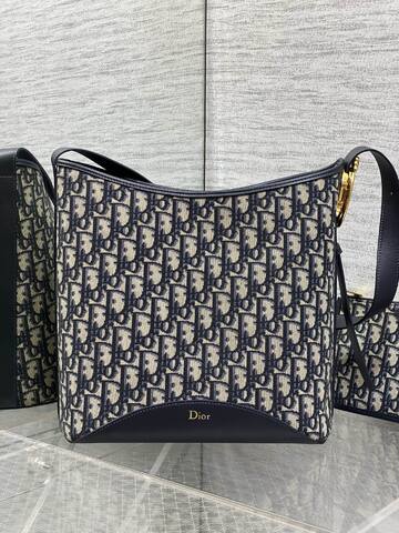 Dior Blue Oblique shoulder Premium Replica